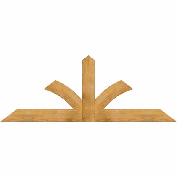 Ekena Millwork Richland Rough Sawn Timber Gable Bracket, Western Red Cedar, 84"W x 31"H x 2"D x 6"F, 9/12 Pitch GBW084X31X0206RIC00RWR - main